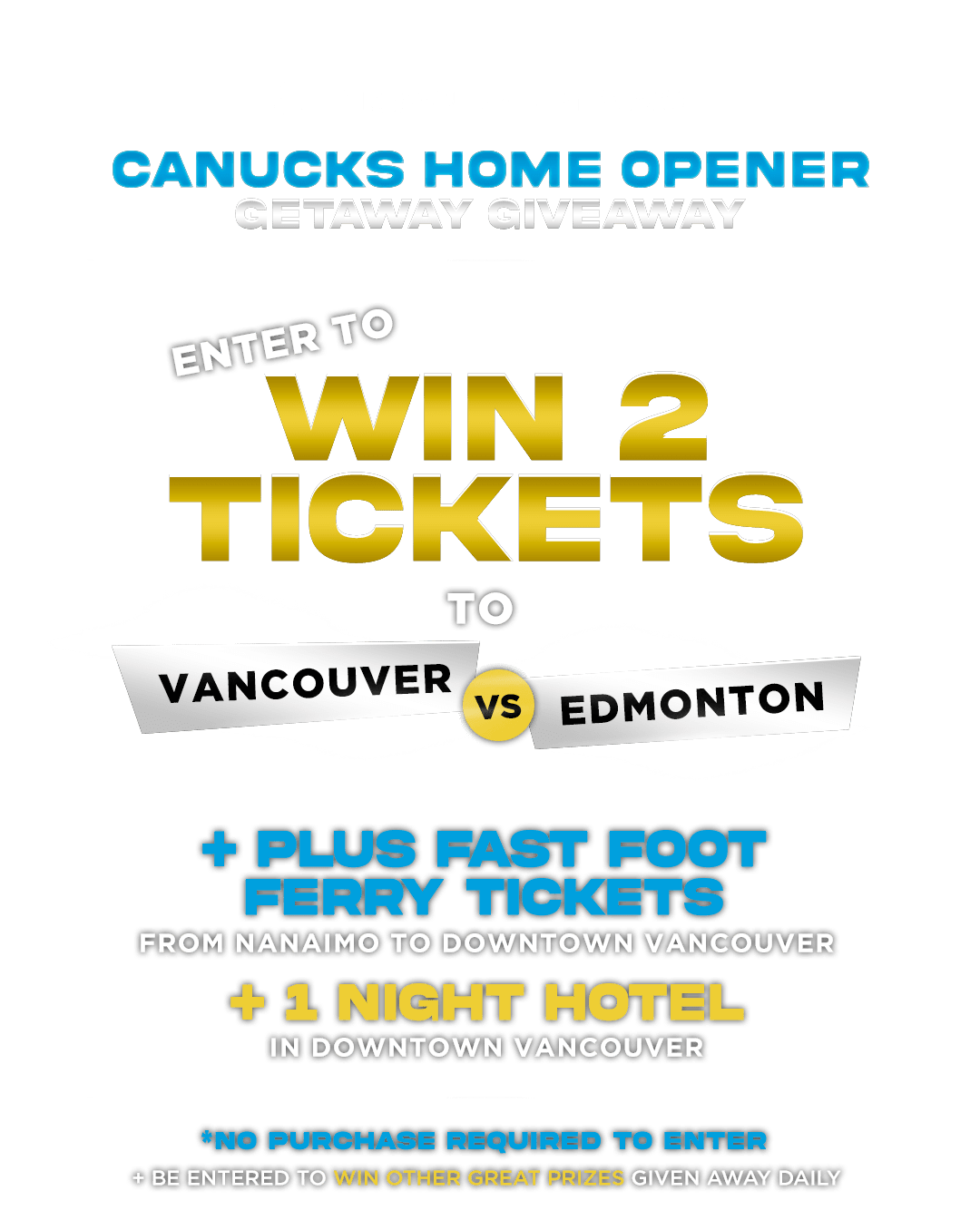 Win A Trip To The Canucks Home Opener